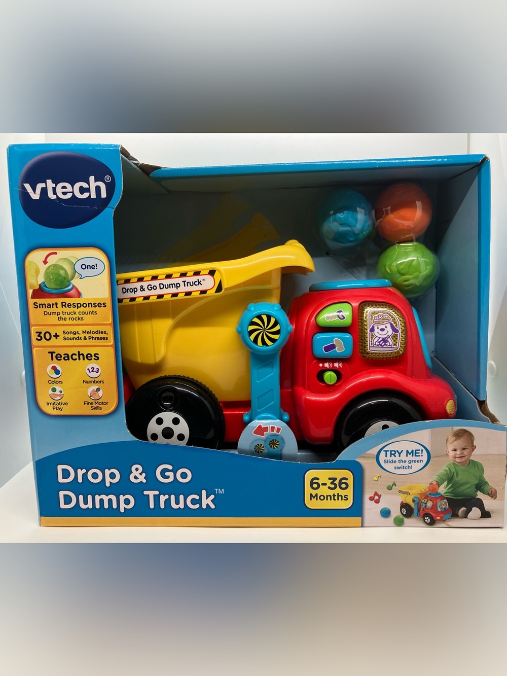 Vtech Drop & Go Dump Truck - Interactive Baby Toddler Toy for 6-36 Months